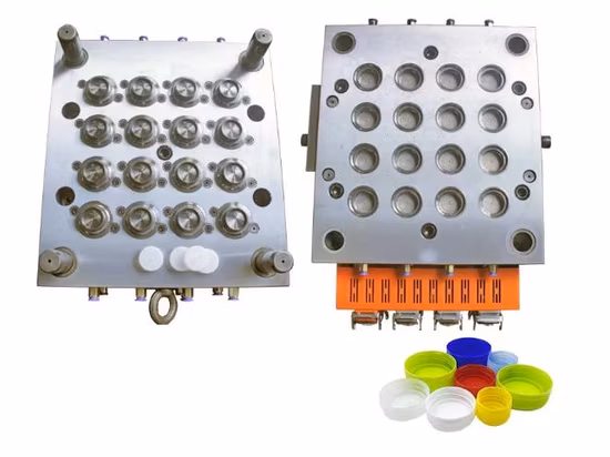 Molde de tampa superior flip top de canal quente com sistema de fechamento de tampa no molde para frascos de cosméticos, frascos de desinfetante, moldes de injeção, moldes de plástico
