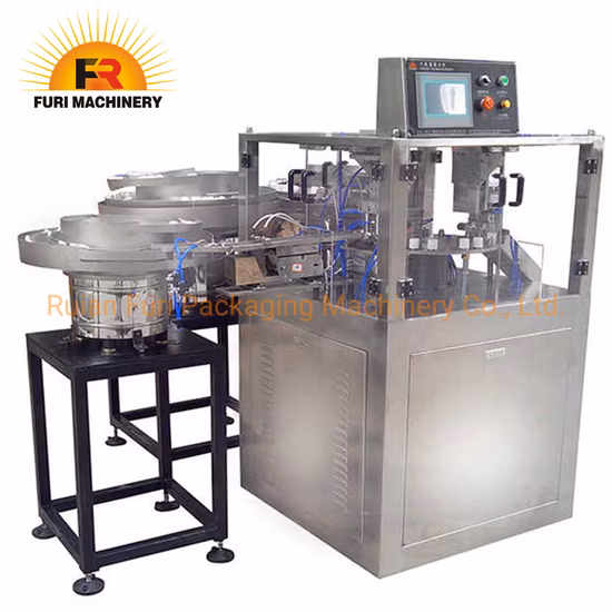 Máquina de montagem de tampa de disco superior de plástico para xampu
