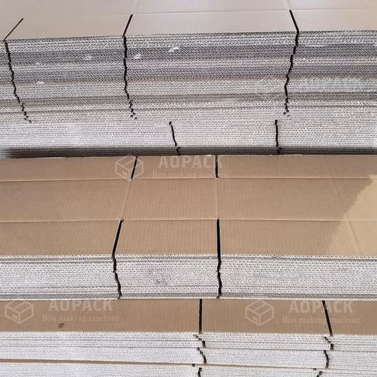 Máquina de fazer caixa de papelão ondulado Aopack totalmente automática para fazer caixas de papelão