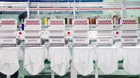 Máquina de bordar computadorizada de 8 cabeças Wonyo para camisetas lisas