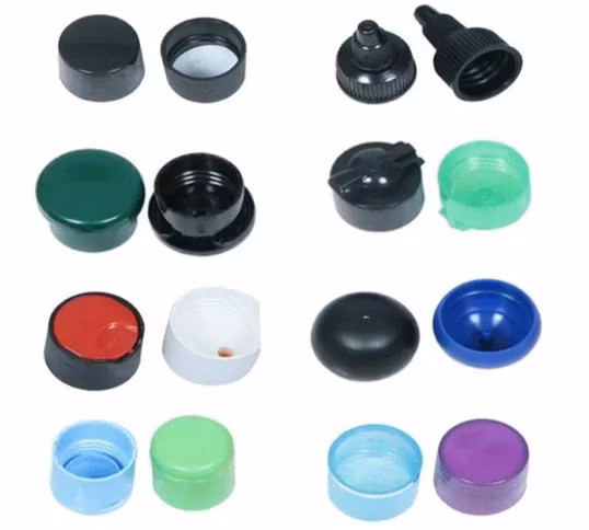 Molde de tampa superior flip top de canal quente com sistema de fechamento de tampa no molde para frascos de cosméticos, frascos de desinfetante, moldes de injeção, moldes de plástico