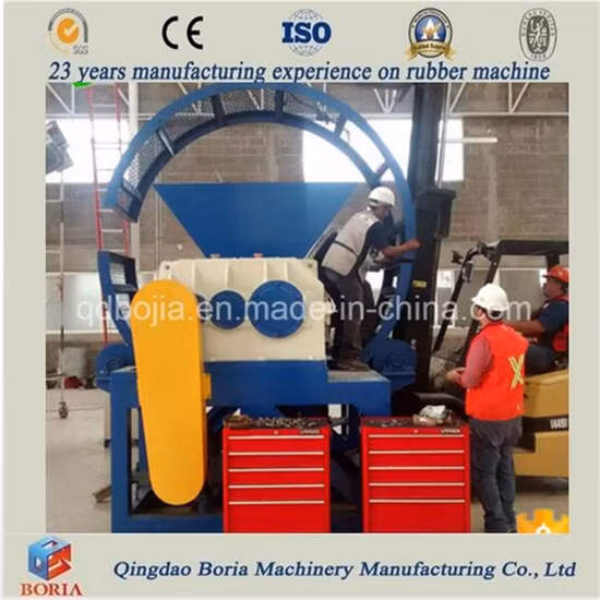 Máquina de reciclagem de pneus totalmente automática a quente Máquina de reciclagem de pneus Destruidora de pneus Planta de reciclagem de borracha Máquina de corte de pneus Máquina de reciclagem de pneus