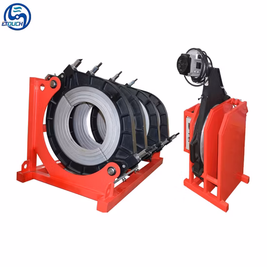 315-630 Máquina de solda de topo de tubo HDPE semiautomática/máquina de oficina de soldador de topo de fusão